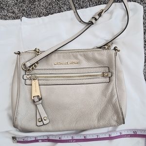 Michael Kors white leather crossbody